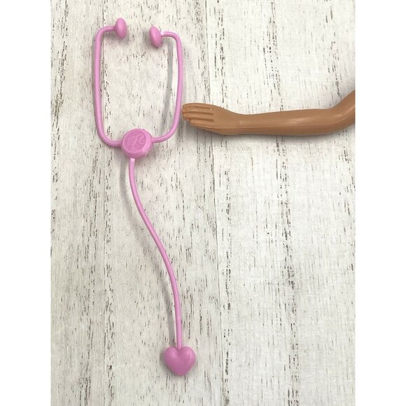 Barbie Ken Pink Stethoscope Accessory Plastic Doctor Nurse Vet - Picture 1 of 4